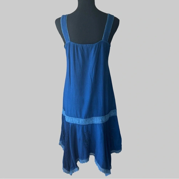 Coline Rayon Asymmetrical  Tank Midi Dress - Picture 3 of 14